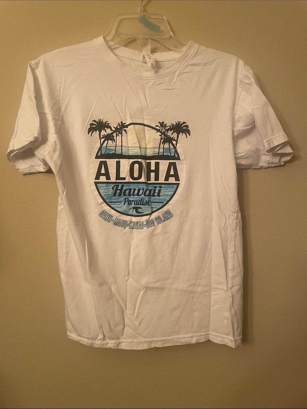 Boys Aloha Hawaii Graphic Tee - White adult small